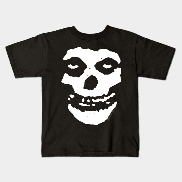 The Crimson Ghost Skull Kids T-Shirt by RainingSpiders